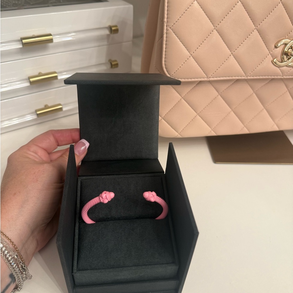 David Yuman! Breast cancer, Renaissance classic cable bracelet. Sz L